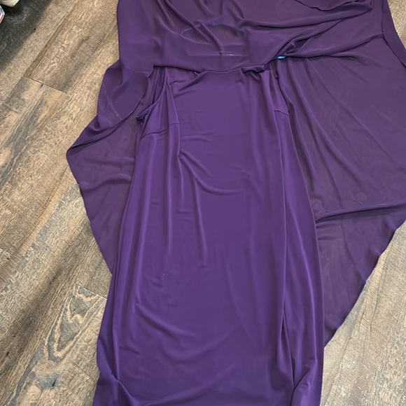 Glamour Women's‎ Sz.20 W Purple Cape dress Formal Cocktail Mother of the Bride - Picture 5 of 5
